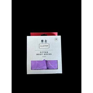 Hunter Original Fitted Boot Socks Short Thistle Purple Size Medium New In Box